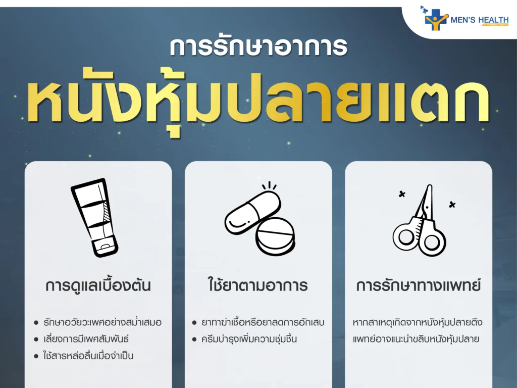 การรักษาอาการหนังหุ้มปลายแตก